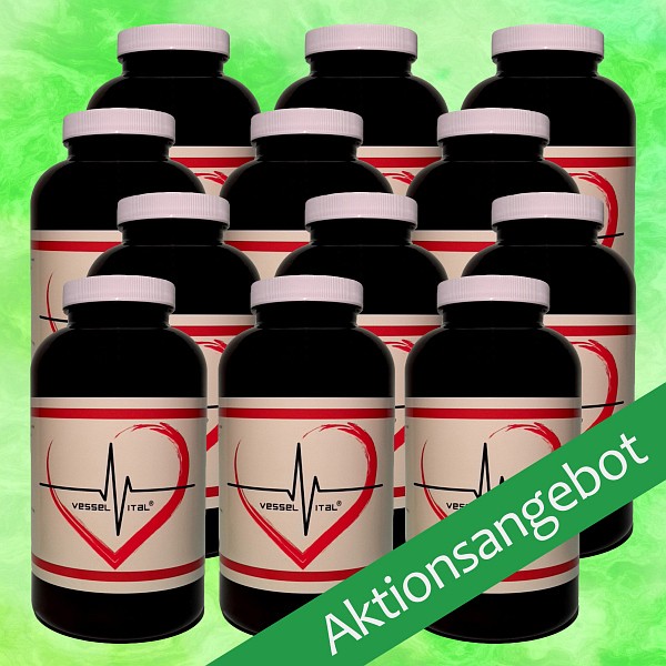 Weihnachtsangebot Vessel Vital® (12 Dosen) + Geschenk